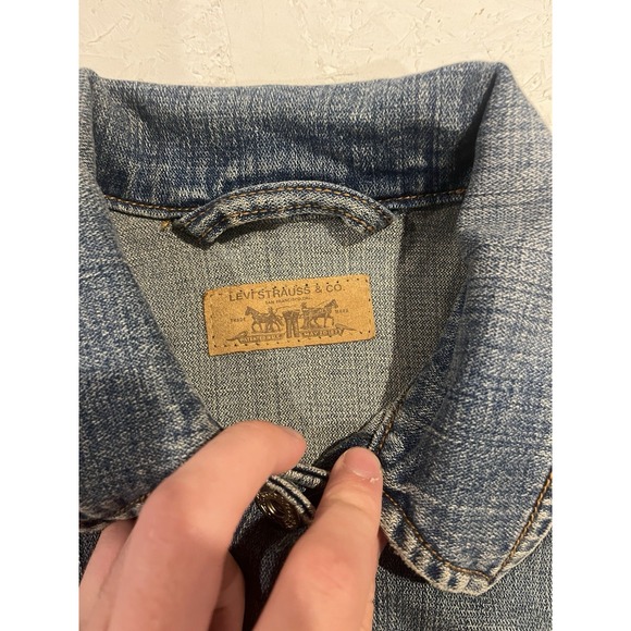Levi's Levi Strauss 70590 Womens Blue Denim Jeans Jacket Size Medium Button - Picture 7 of 11